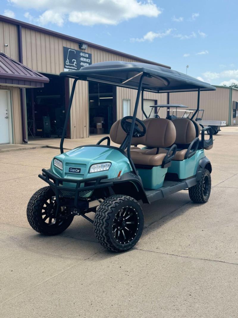 2025 CLUB CAR ONWARD LIFTED 6 PASSENGER WITH EFI GAS ENGINE & CUSTOM PAINT!! Golf Cars SOLD!!! 